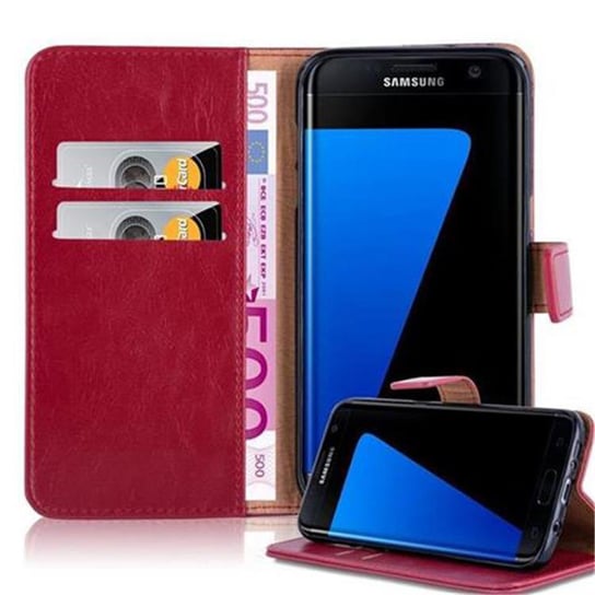 Etui Do Samsung Galaxy S7 EDGE w Pokrowiec CZERWONE WINO Magnet Obudowa Ochronny Case Cover Cadorabo Cadorabo