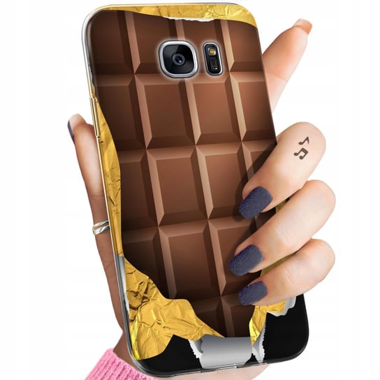 ETUI DO SAMSUNG GALAXY S7 EDGE WZORY CZEKOLADA CHOCO SŁODYCZE OBUDOWA CASE Samsung Electronics