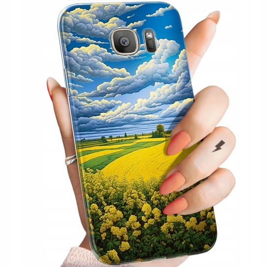 Etui Do Samsung Galaxy S7 Wzory Chmury Niebo Błękit Obudowa Pokrowiec Case Samsung