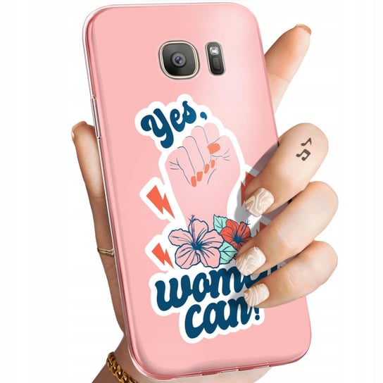 ETUI DO SAMSUNG GALAXY S7 WZORY SIŁA KOBIET GIRL POWER FEMINIZM OBUDOWA Samsung Electronics