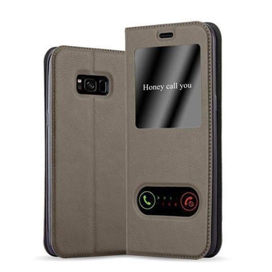 Etui Do Samsung Galaxy S8 PLUS w BRĄZOWY KAMIEŃ Pokrowiec Obudowa Case Cover Portfel Ochronny Cadorabo Cadorabo