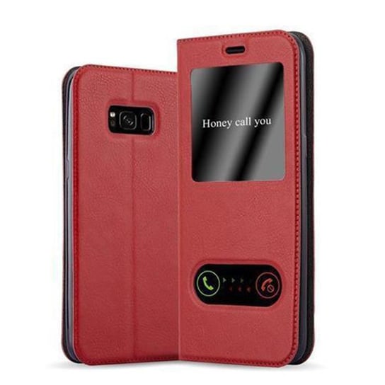 Etui Do Samsung Galaxy S8 w CZERWONY SZAFRAN Pokrowiec Obudowa Case Cover Portfel Ochronny Cadorabo Cadorabo