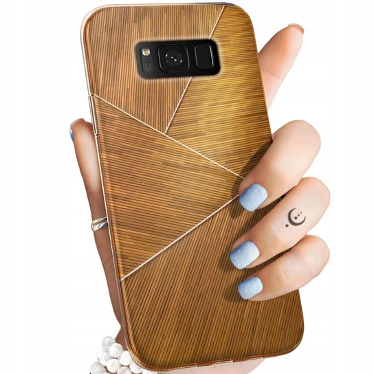 Etui Do Samsung Galaxy S8 Wzory Brązowe Drewniane Brown Obudowa Pokrowiec Samsung Electronics