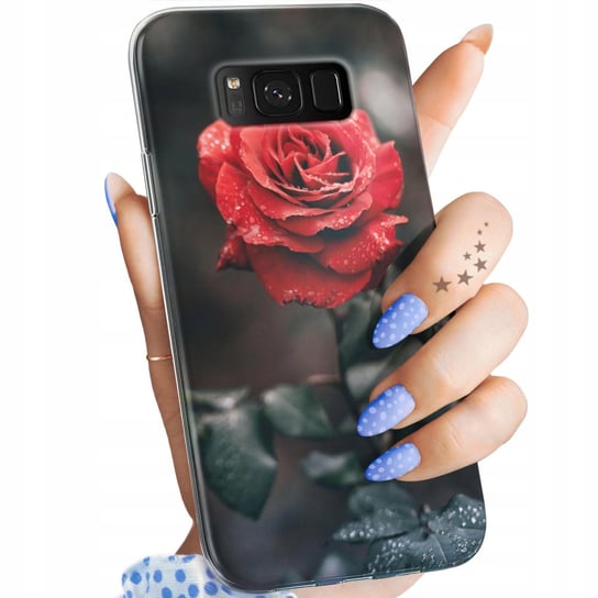 Etui Do Samsung Galaxy S8 Wzory Róża Z Różą Rose Obudowa Pokrowiec Case Samsung