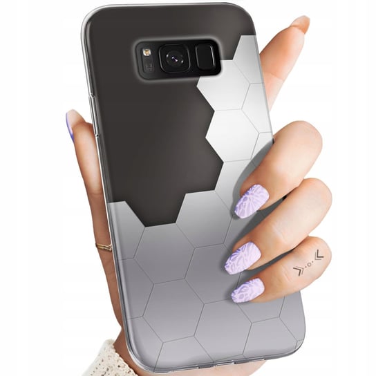 Etui Do Samsung Galaxy S8 Wzory Szare Metallic Grey Obudowa Pokrowiec Case Samsung Electronics