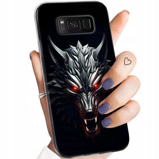 Etui Do Samsung Galaxy S8 Wzory Wiedźmin Witcher Biały Wilk Dziki Gon Case Samsung Electronics