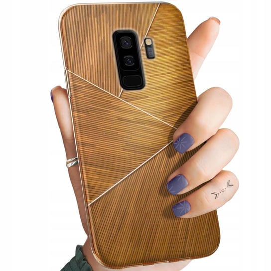 Etui Do Samsung Galaxy S9 Plus Wzory Brązowe Drewniane Brown Obudowa Case Samsung Electronics