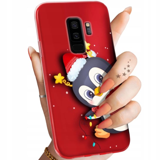 Etui Do Samsung Galaxy S9 Plus Wzory Święta Christmas Mikołaj Pingwin Case Samsung