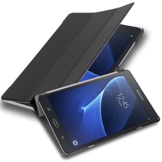 Etui Do Samsung Galaxy Tab A 2016 (7.0 cala) w SATYNOWA CZERŃ Pokrowiec Portfel Case Cover Obudowa Ochronny Cadorabo Cadorabo