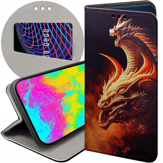 ETUI DO SAMSUNG GALAXY XCOVER 4 / 4S WZORY SMOKI DRAGON TANIEC SMOKÓW CASE Samsung Electronics