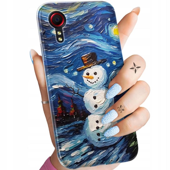 Etui Do Samsung Galaxy Xcover 5 Wzory Bałwan Zima Śnieg Obudowa Pokrowiec Samsung Electronics
