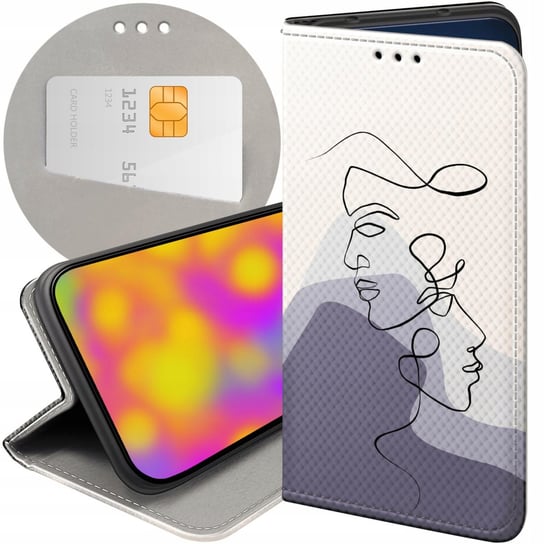 ETUI DO SAMSUNG GALAXY XCOVER 5 WZORY CONTINUOUS LINE-ART KRESKA LINIE CASE Samsung Electronics