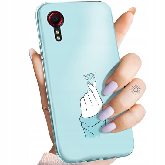 Etui Do Samsung Galaxy Xcover 5 Wzory Niebieskie Blue Blau Obudowa Case Samsung Electronics