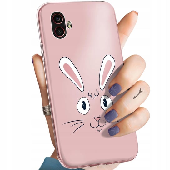 Etui Do Samsung Galaxy Xcover 6 Pro Wzory Królik Zając Bunny Obudowa Case Samsung