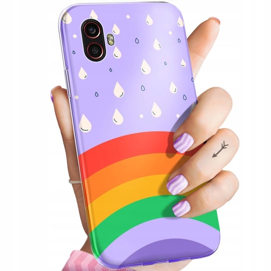 Etui Do Samsung Galaxy Xcover 6 Pro Wzory Tęcza Rainbow Obudowa Pokrowiec Samsung Electronics