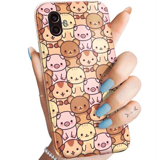 Etui Do Samsung Galaxy Xcover 6 Pro Wzory Zwierzęta Pieski Kotki Lamy Case Samsung