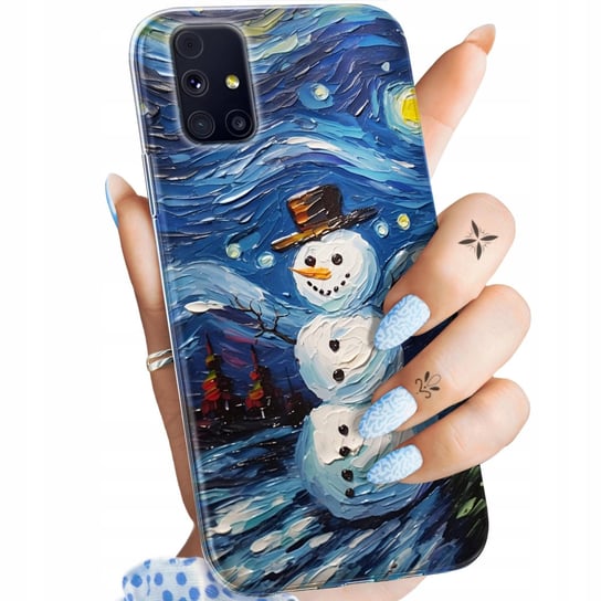 Etui Do Samsung M31S Wzory Bałwan Zima Śnieg Obudowa Pokrowiec Case Samsung Electronics