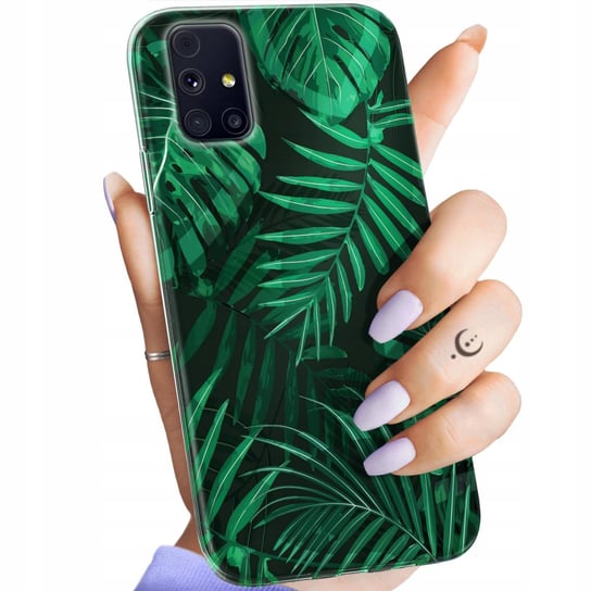 Etui Do Samsung M31S Wzory Liście Liściaste Natura Obudowa Pokrowiec Case Samsung