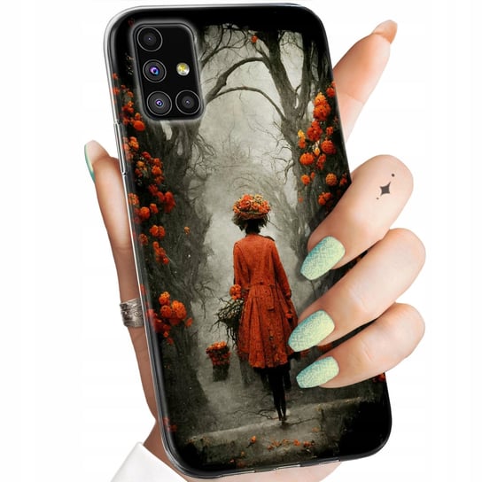 Etui Do Samsung M51 Wzory Jesień Liście Autumn Obudowa Pokrowiec Case Samsung