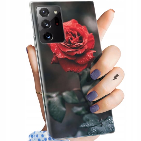 Etui Do Samsung Note 20 Ultra / 20 Ultra 5G Wzory Róża Z Różą Rose Obudowa Samsung