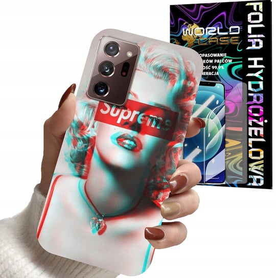 ETUI DO SAMSUNG NOTE 20 ultra - Monroe MODNE KOBIECE WZORY + FOLIA WORLD CASE