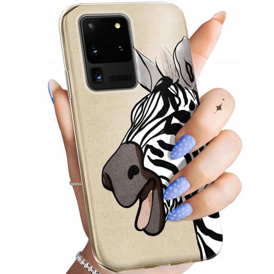 ETUI DO SAMSUNG S20 ULTRA / S11 PLUS WZORY ZEBRA ZEBERKA PASKI OBUDOWA CASE Samsung Electronics