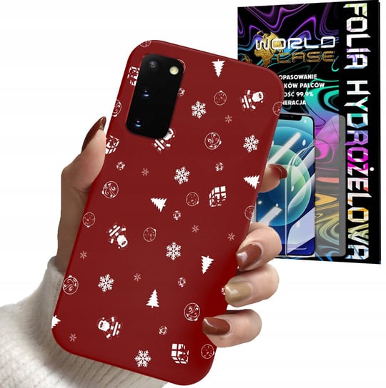 ETUI DO SAMSUNG S21 FE - ŚWIĄTECZNE WZORY CHOINKA MIKOŁAJ + FOLIA WORLD CASE