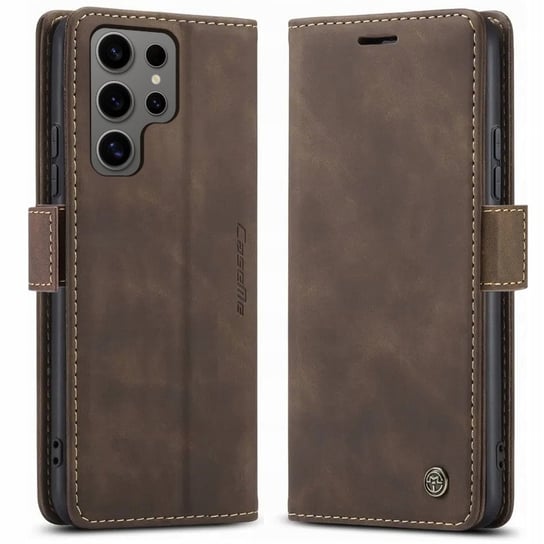 Etui do Samsung S25 ultra 5G PORTFELOWE SKÓRZANE ZAMYKANE NA KLAPKĘ CaseMe