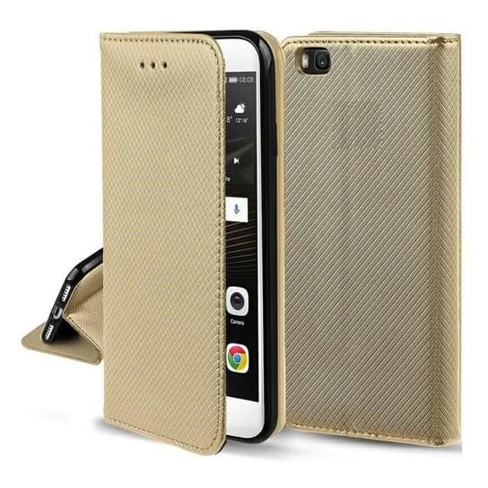 Etui do Samsunga Galaxy A14 4G / A14 5G - Etui-portfel z magnetycznym zapięciem, złote Inna marka