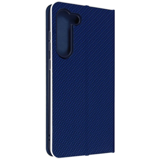 Etui do Samsunga Galaxy S23 Plus z uchwytem na kartę Design Carbon Navy i Silver Avizar