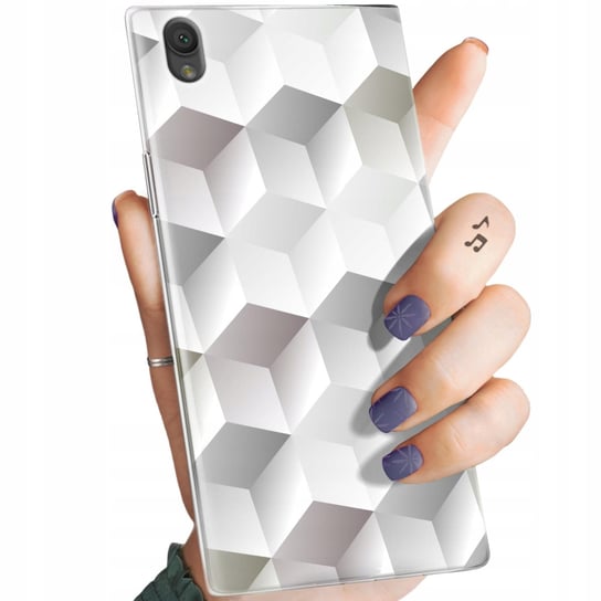 Etui Do Sony Xperia L1 Wzory 3D Geometryczne Iluzja Obudowa Pokrowiec Case Sony