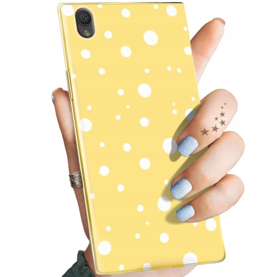 ETUI DO SONY XPERIA L1 WZORY KROPKI GROCHY BOKEH DOTS OBUDOWA POKROWIEC Sony