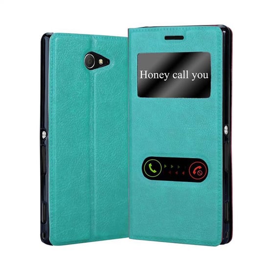 Etui Do Sony Xperia M2 / M2 AQUA w MIĘTOWY TURKUS Pokrowiec Obudowa Case Cover Portfel Ochronny Cadorabo Cadorabo