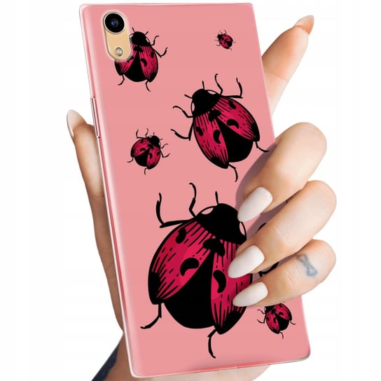 ETUI DO SONY XPERIA XA1 WZORY BIEDRONKA Z BIEDRONKĄ LADYBUG OBUDOWA CASE Sony