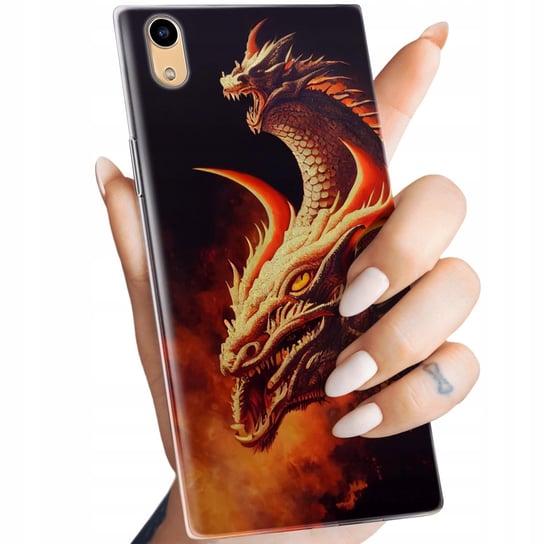 Etui Do Sony Xperia Xa1 Wzory Smoki Dragon Taniec Smoków Obudowa Pokrowiec Sony