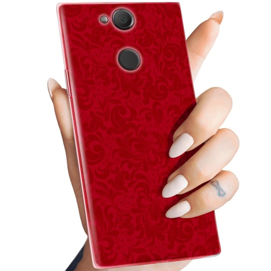 Etui Do Sony Xperia Xa2 Wzory Czerwone Serca Róże Obudowa Pokrowiec Case Sony