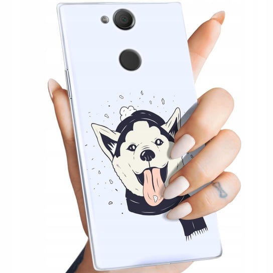 ETUI DO SONY XPERIA XA2 WZORY HUSKY PSY PIESKI OBUDOWA POKROWIEC CASE Sony