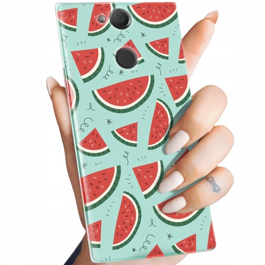 ETUI DO SONY XPERIA XA2 WZORY OWOCE ARBUZ ANANAS CYTRYNY OBUDOWA POKROWIEC Sony