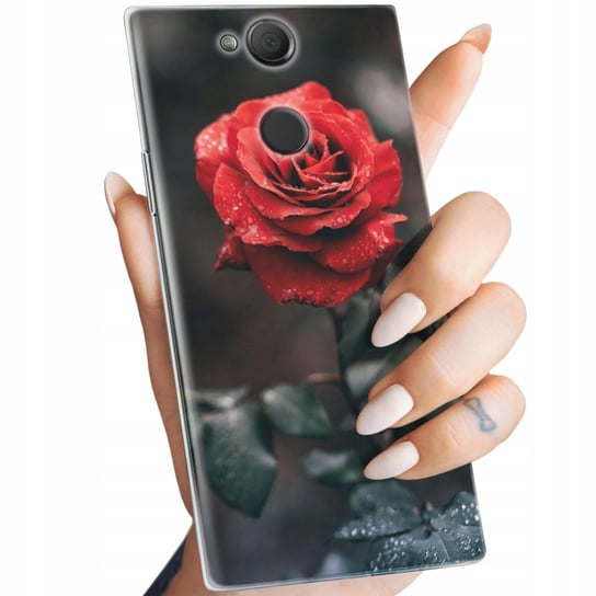 Etui Do Sony Xperia Xa2 Wzory Róża Z Różą Rose Obudowa Pokrowiec Case Sony