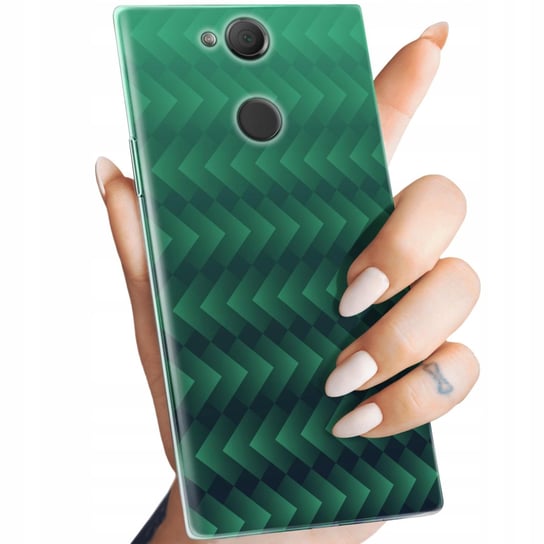 Etui Do Sony Xperia Xa2 Wzory Zielone Grassy Green Obudowa Pokrowiec Case Sony