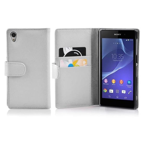 Etui Do Sony Xperia Z2 w BIAŁY MAGNEZOWY Pokrowiec Portfel Case Cover Obudowa Cadorabo Cadorabo