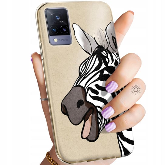 Etui Do Vivo 21 5G Wzory Zebra Zeberka Paski Obudowa Pokrowiec Case Vivo