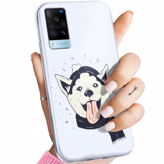 ETUI DO VIVO X60 WZORY HUSKY PSY PIESKI OBUDOWA POKROWIEC CASE Vivo