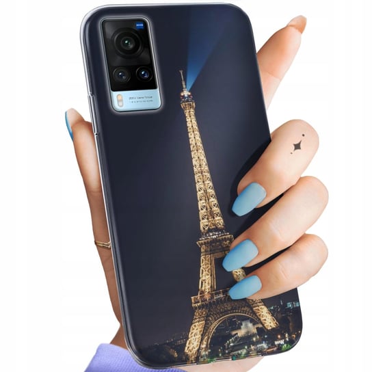 Etui Do Vivo X60 Wzory Paryż Francja Eiffel Obudowa Pokrowiec Case Vivo