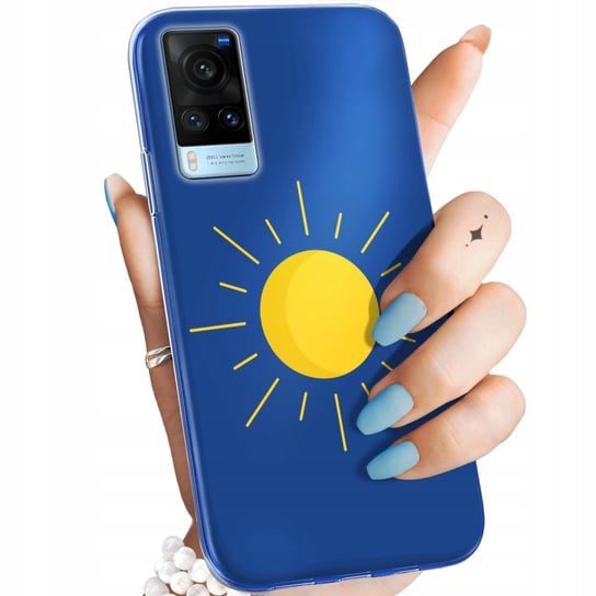 Etui Do Vivo X60 Wzory Słońce Planety Sun Obudowa Pokrowiec Case Vivo