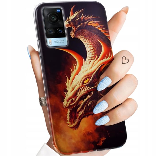 Etui Do Vivo X60 Wzory Smoki Dragon Taniec Smoków Obudowa Pokrowiec Case Vivo