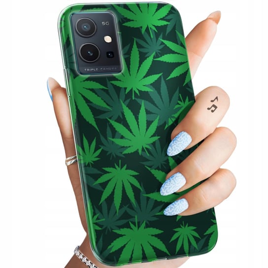 Etui Do Vivo Y55 5G Wzory Dla Palaczy Smoker Weed Joint Obudowa Pokrowiec Vivo