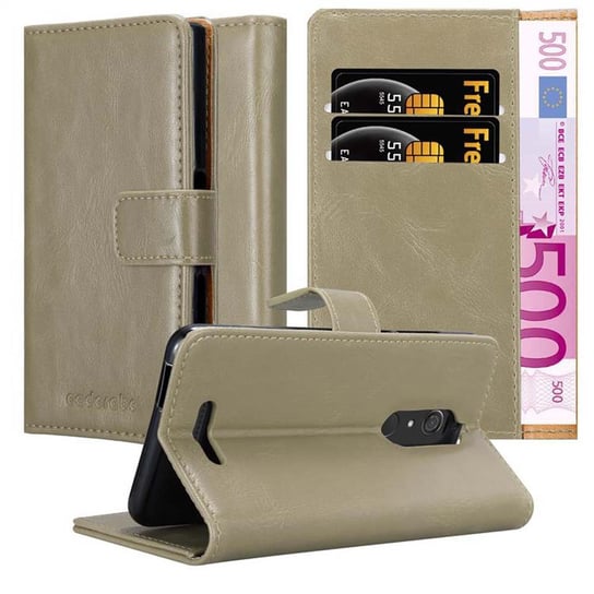 Etui Do WIKO VIEW w Pokrowiec CAPPUCCINO BRĄZOWE Magnet Obudowa Ochronny Case Cover Cadorabo Cadorabo