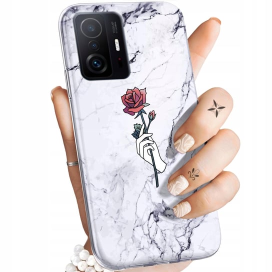 Yoedge Natale Cover per Xiaomi Mi 11T/11T Pro 5G 6,67, Custodia in Silicone Ultra Sottile Rosso con Cartoon Natalizie Disegni, Morbida Antiurto Protettiva Case per Xiaomi Mi 11T, Babbo Natale 2