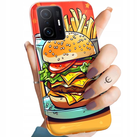 Etui Do Xiaomi 11T 5G / 11T Pro 5G Wzory Hamburger Burgery Fast-Food Case Xiaomi
